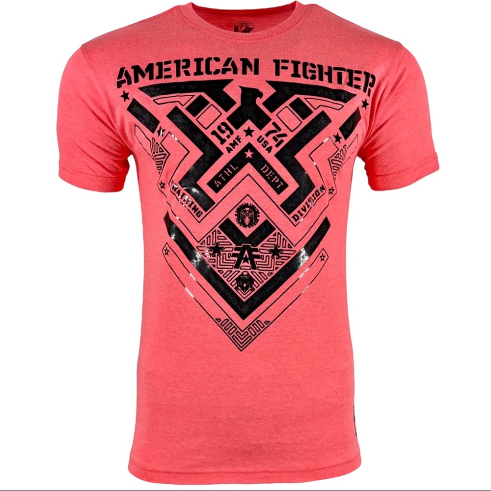 American Fighter Men's T-shirt DAMASCUS Athletic MMA Pink S-2XL